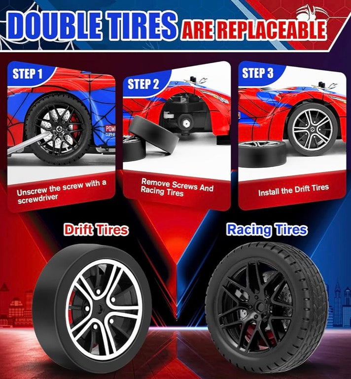 Mini drift car ( spiderman)